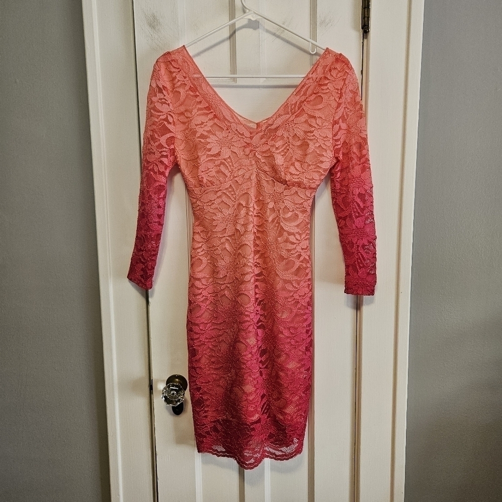 NWT Boston Proper Ombre Lace Sheath Dress